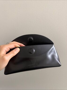 GENTLE MONSTER Black Soft Leather Sunglasses Pouch